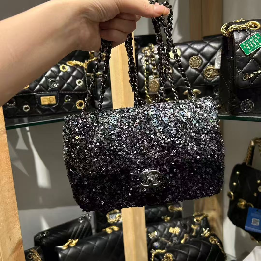 Chanel hand bag bling bling image 3