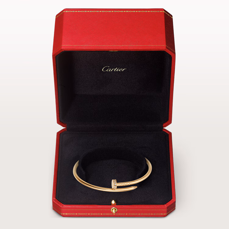 Juste un Clou bracelet, small model, diamonds alternate view