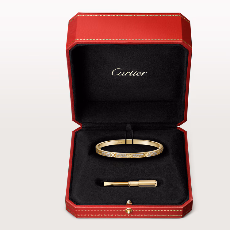LOVE bracelet, small model, paved