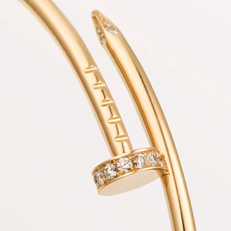 Juste un Clou bracelet, small model, diamonds